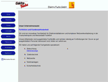 Tablet Screenshot of elektrofuchs.de